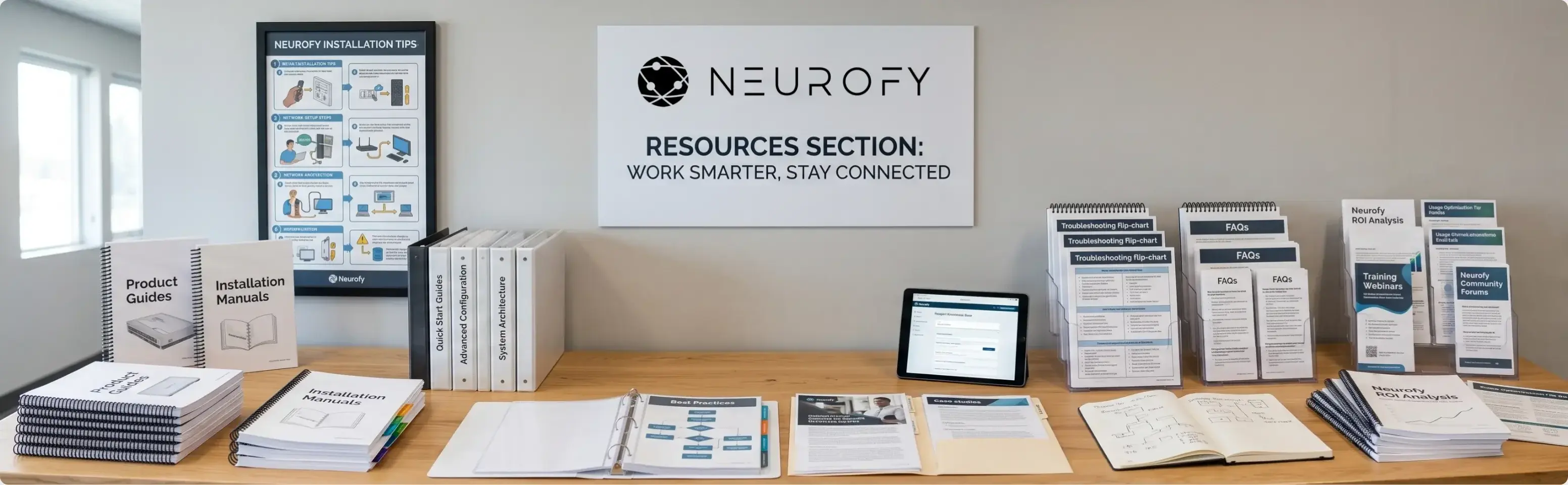Neurofy Resources section — work smarter, stay connected